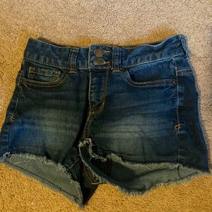 Plain jean shorts